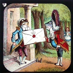 Alice in Wonderland - magic lantern slide